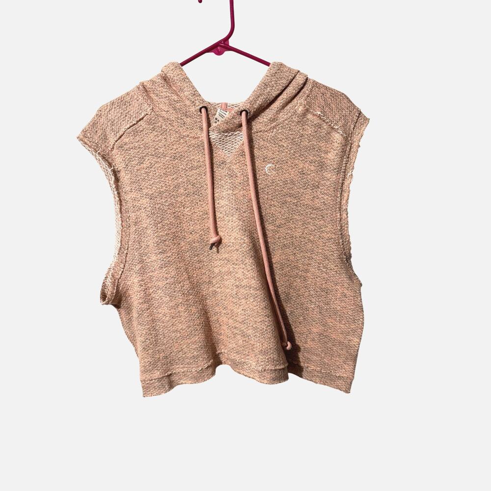 Zyia Active Pink Bianca Crop Hooded Vest